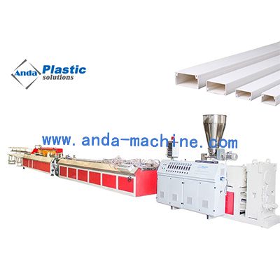  Plastic PVC Cable Trunking Extrusion Line Manufacturer
