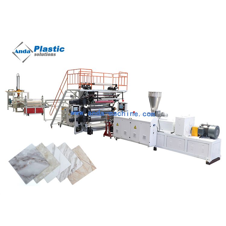 Imitation PVC Marble Sheet Machine / Production Line / Extrusion Line