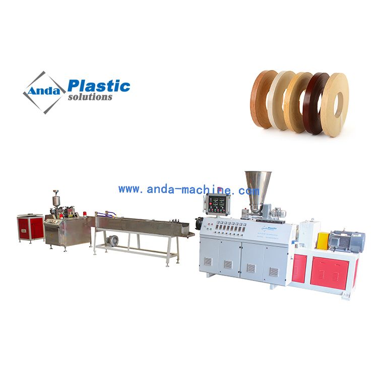 Skin Feel Pvc Edge Band Tape Extrusion Production Line Plant
