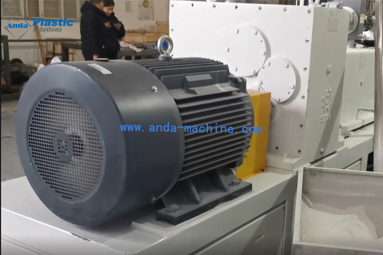 PVC wall panel making machine with double screw extruder