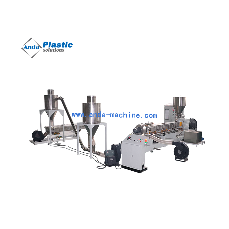 ANDA WPC Plastic Granulator Pelletizer pelletizing granules making machine extruder machine