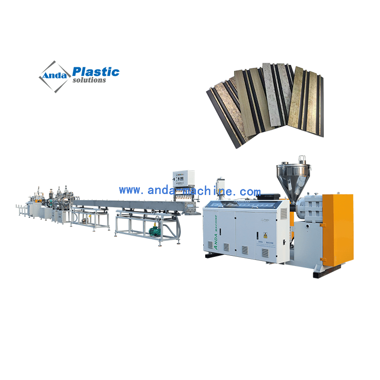 Charcoal Fluted Panel Makiing Machine PS Wall Panel Extrusion Line
