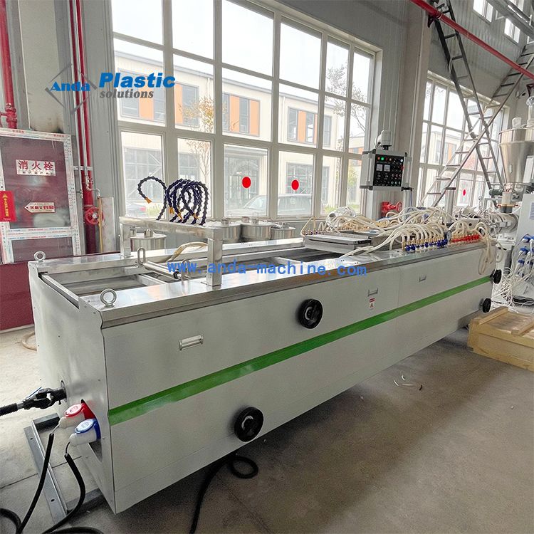 Most Professional PVC Ceiling Panel Production Line With Conical Twin Screw Extruder