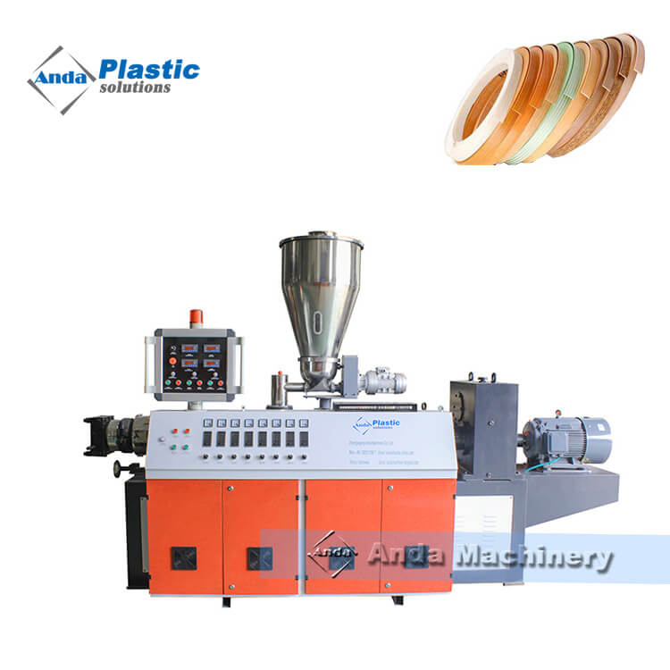 PVC Edge Band production Line with twin screw extruder