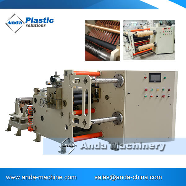  450 650 model 0.4 to 2mmslitting machine for PVC edge band roll