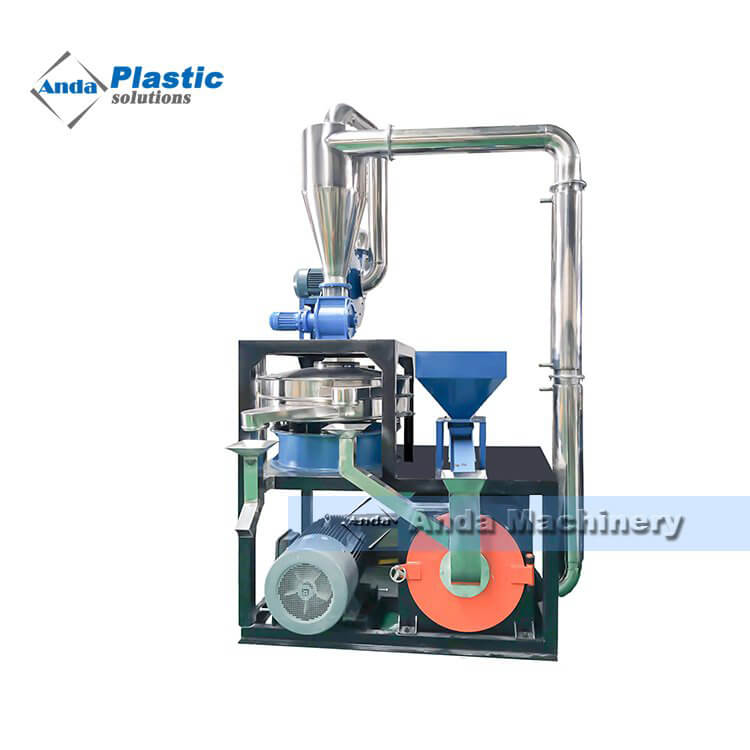 professional rigid plastic PVC scrap grinder / plastic PVC grinding machine for recycling
