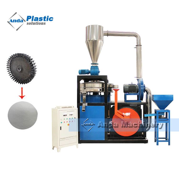 Plastic PVC Scrap Pipe Grinder Pulverizer Machine Price