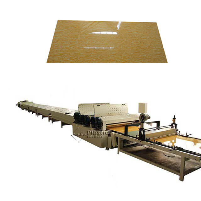 UV coating machine line for PVC marble sheet 