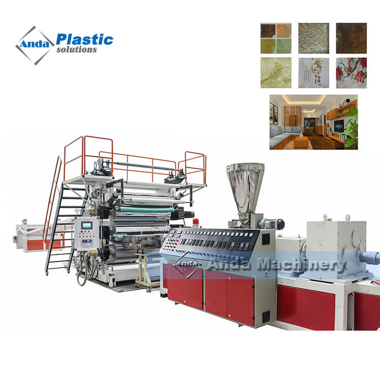 artificial PVC marble stone sheet making machine