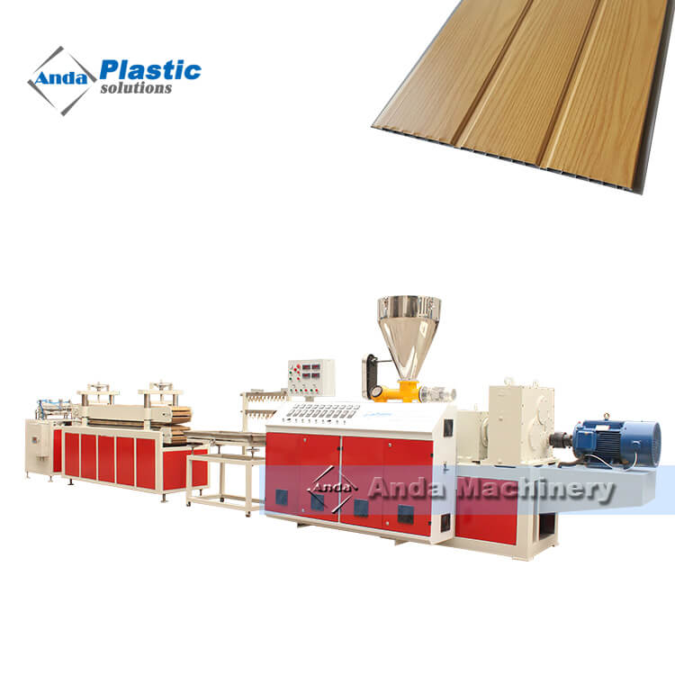 Double screw PVC wall panel extruder