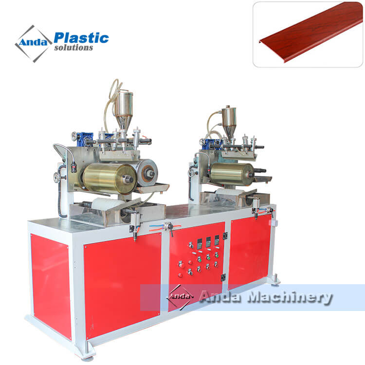 four color printing and uv coating machine for pvc edge band