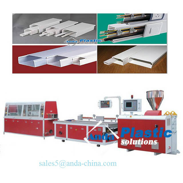 pvc wire cable duct making machine